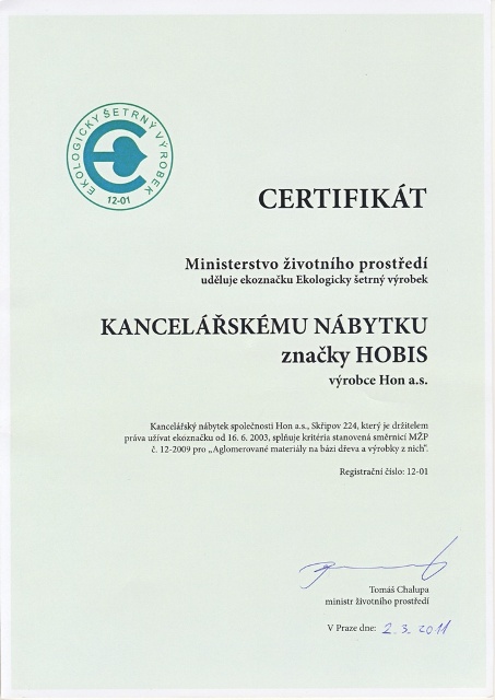 certifikát ekologicky čistý výrobok 