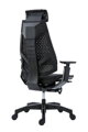 Genidia - moderná ergonomická stolička - čierna MESH