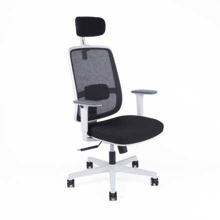 Canto White SP ergonomická kancelárska stolička s opierkou hlavy 