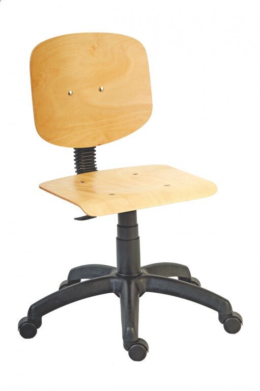 1290 L NOR - pracovná drevená stolička 